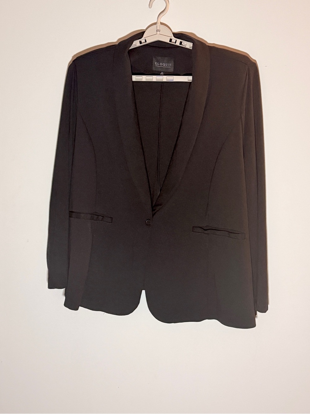 Eloquii NWOT Black Shawl Collar Blazer